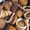 さらよりいくろ☆'s cooksnap of when they made 里芋と蒟蒻とイカのこってり煮.
