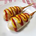 papepo☆'s cooksnap of when they made なんちゃって〜✨チーズハットグ.
