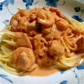 まさみんみん♥'s cooksnap of when they made 海老とアスパラのトマトクリームパスタ.