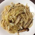 こなみ☆'s cooksnap of when they made しいたけとキャベツの和風パスタ.