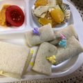 ☆yopipi's cooksnap of when they made 幼稚園 ロールサンドイッチ 子供 お弁当.