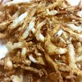 yui7678's cooksnap of when they made 麺つゆdeごぼうの唐揚げ.