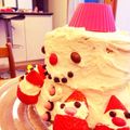 おいしいーちゃん's cooksnap of when they made メリークリスマス☆雪だるまケーキ.