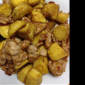 タマリュウ's cooksnap of when they made さつま芋と豚バラの甘辛炒め.