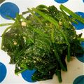 みあゅ's cooksnap of when they made ほうれん草のパルメザンチーズ炒め.