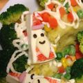 chide's cooksnap of when they made ６ｐチーズのサンタさん(キャラ弁に）.