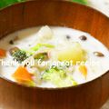 カヌレ３１４'s cooksnap of when they made とろ～り☆あったか濃厚豆乳スープ.