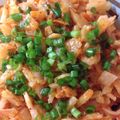 tamiminify's cooksnap of when they made 長芋とキムチのささっと炒め.