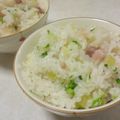 papikun's cooksnap of when they made 茹で塩豚の炊き込みご飯.
