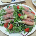 ポニーリボン's cooksnap of when they made 簡単☆かいわれ生ハム巻き.