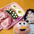 うめさきさん's cooksnap of when they made キャラ弁　エルモ　.