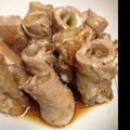 maumamma's cooksnap of when they made ネギ巻きはちみつしょうが焼き♪.