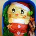 だだもつ's cooksnap of when they made ふなっしーサンタ♪キャラ弁♪やランチ☆.