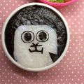 namimocchi's cooksnap of when they made αオブ海苔で簡単モノクロキャラ弁シート.