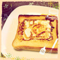 mnmn's cooksnap of when they made 簡単！卵ベーコンチーズマヨの挟み焼き♥︎.