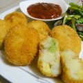 nasubeam's cooksnap of when they made ✿アボカドと生ハムのコロッケ✿.