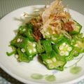 Rinﾏﾏ's cooksnap of when they made オクラのわさび醤油和え.