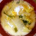 Chuckky's cooksnap of when they made 白菜たっぷり♡ニラたまスープ.