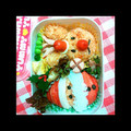 ペコ リ's cooksnap of when they made ｻﾝﾀさんとﾂﾘｰのお弁当.