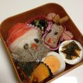 ﾍﾞｰｽﾒｲｸ's cooksnap of when they made 簡単☆サンタさんおにぎり.