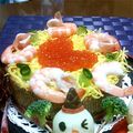 ほ。りりん's cooksnap of when they made 子供も喜ぶ華やかちらし寿司ｹｰｷ★.