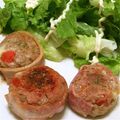 yuki107's cooksnap of when they made 合挽きミンチのベーコン巻き♪トマト仕立て.