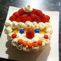 happyuka♥'s cooksnap of when they made クリスマス*サンタ　デコレーションケーキ.