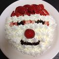 やぎえ's cooksnap of when they made クリスマス*サンタ　デコレーションケーキ.