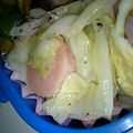 StardustCrusaders's cooksnap of when they made キャベツと魚肉ソーセージのガーリック風味.