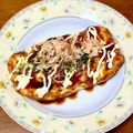 まな__mana's cooksnap of when they made 簡単♡キャベツたっぷ〜り♡とん平焼き.