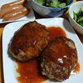 あーこ's cooksnap of when they made 簡単おいしい♪基本のハンバーグ.