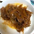 にのおり's cooksnap of when they made うちの牛丼ゴボウ入り.