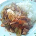 mamakomako's cooksnap of when they made 韓国料理ー甘辛イカ丼「オジンオドッパ」.
