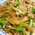 はぶすと's cooksnap of when they made 大根と水菜の豚肉炒め.