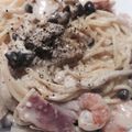 AshleighC's cooksnap of when they made ベーコンとしめじの和風クリームパスタ.