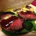 asianinaz's cooksnap of when they made ローストビーフ＆サーモンのバケットサンド.