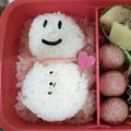 ＵＳＡＳＡ's cooksnap of when they made ゆきだるま弁当：キャラ弁.