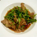 ♡くみにゃん♡'s cooksnap of when they made あっと言う間の◆豆苗と豚肉炒め◆簡単.