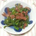 モモレシピ's cooksnap of when they made パプリカとベーコンの中華炒め。.