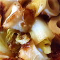 あんどうしゃん's cooksnap of when they made めんつゆで白菜とごぼうとちくわの煮物.