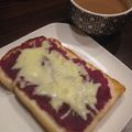 liarra's cooksnap of when they made スイートポテト風トースト.