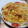 おチョコどの⭐'s cooksnap of when they made 激ウマもやしと卵と片栗粉とチーズ焼き.