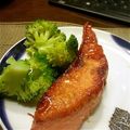 aozora00's cooksnap of when they made ✿　鮭　　照り焼き　✿.