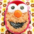 シャンプーハット's cooksnap of when they made 簡単キャラ弁☆エルモ編.