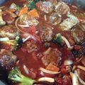 meeco's cooksnap of when they made カリふわっ♪ミートボールのトマト煮込み.