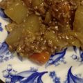 oめぐみo's cooksnap of when they made 豚挽き肉と大根の醤油煮込み.