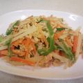 megane_kozou_nari's cooksnap of when they made じゃがいもの簡単カラフル卵炒め.