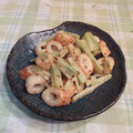 オレンジリング's cooksnap of when they made 簡単!ちくわとピーマンのマヨ炒め.