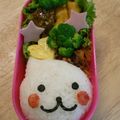 淡雪羹's cooksnap of when they made キャラ弁。Qｏｏちゃん弁当♪.