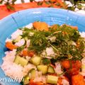 まゆディッシュ's cooksnap of when they made お刺身サーモンde簡単ちらし寿司.